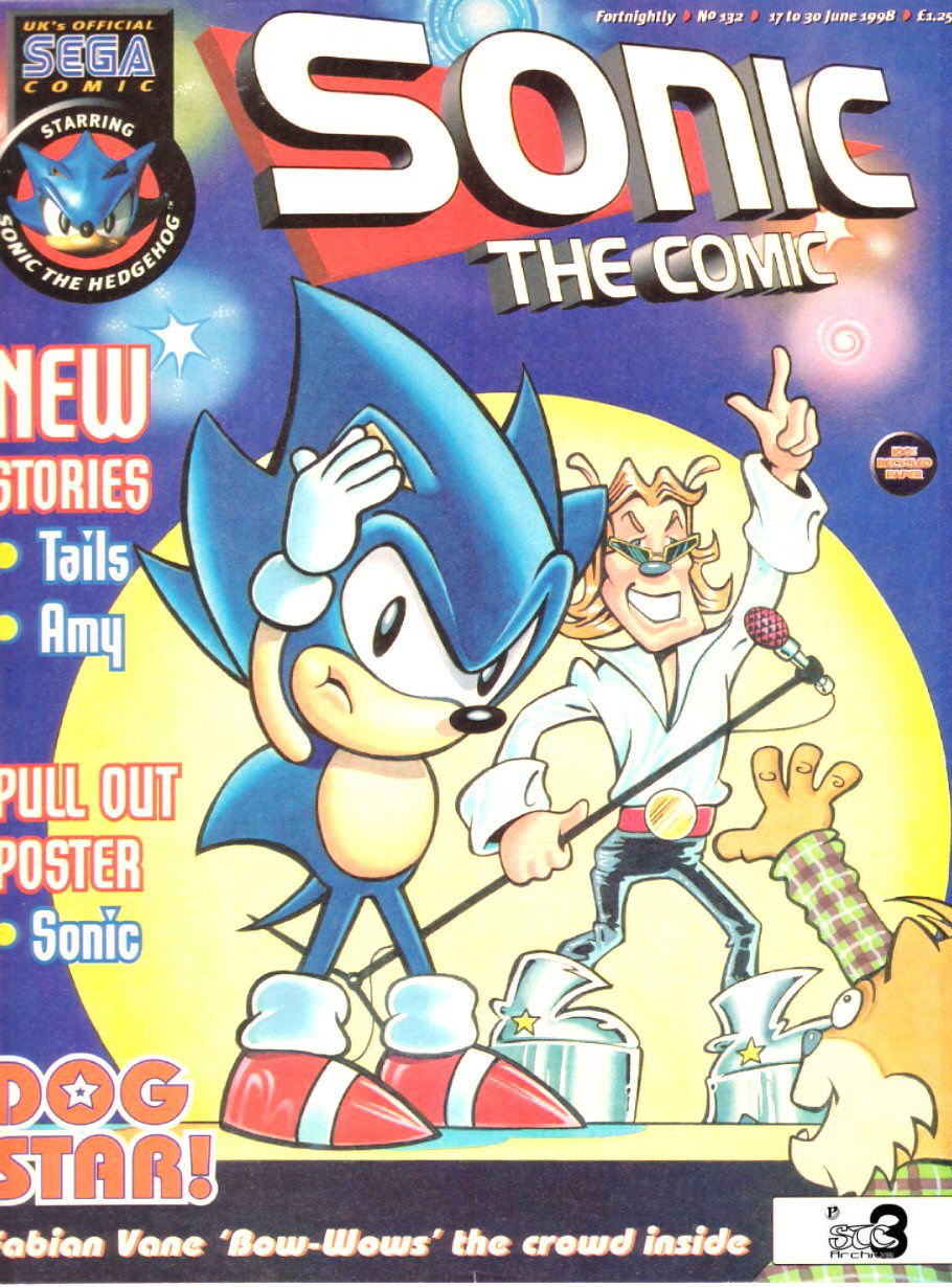 Sonic - The Comic Issue No. 132 Comic cover page
